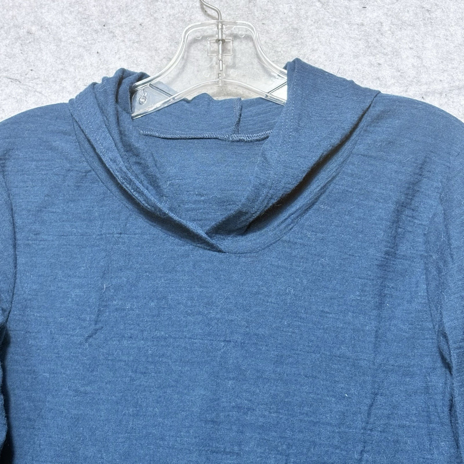 Appalachian Gear Co Alpaca Tencel Hoodie Women's Xs Blue Usa Lightweight — image 2 of 8